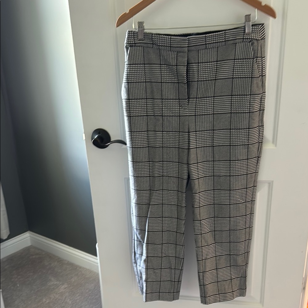 Express Black and White Checkered Pants